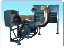 Cartridge intake filter model CIF-12 filtrates atmospheric air before entering a gas turbine